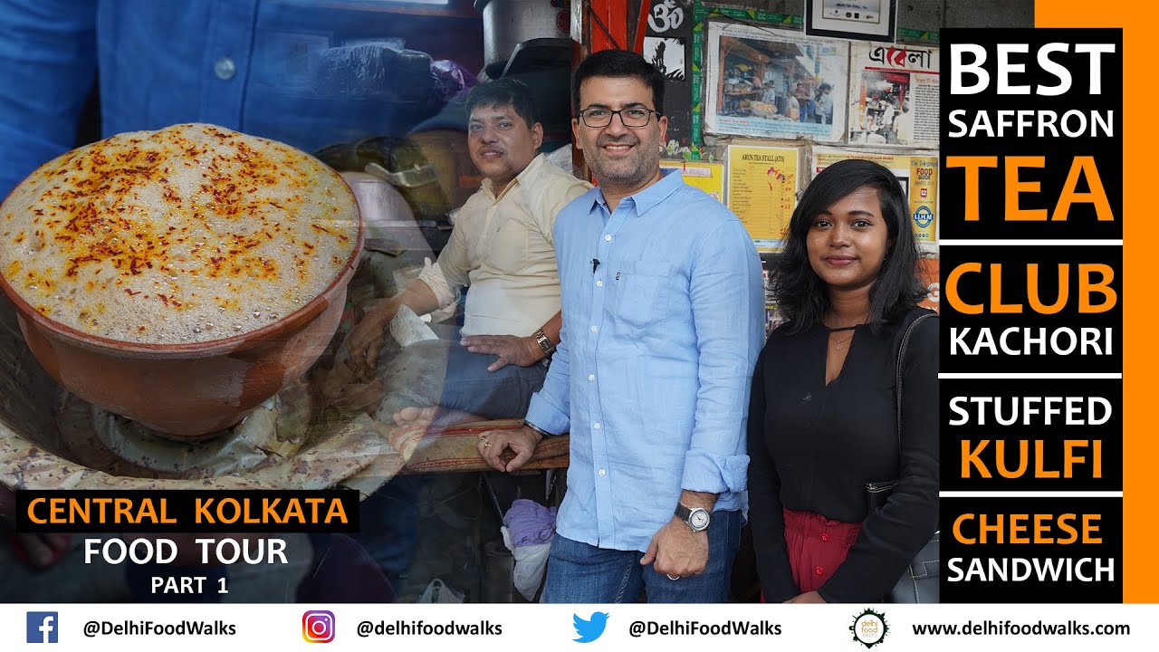 World's BEST Saffron TEA & Malai Toast in KOLKATA + CLUB Kachori + Stuffed Kulfi + CHEESE Sandwich