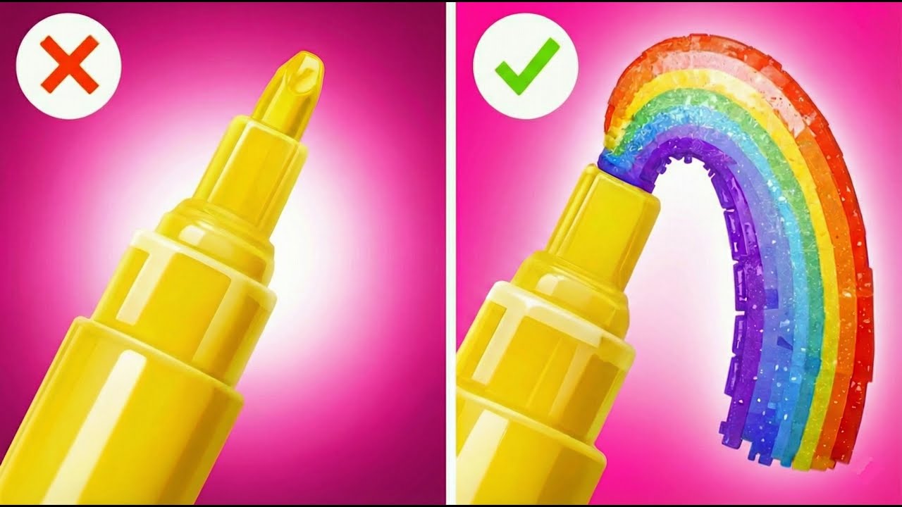เคล็ดลับศิลปะอัจฉริยะที่คุณต้องลอง! ไอเดีย DIY วาดภาพและงานฝีมือที่ง่ายดาย