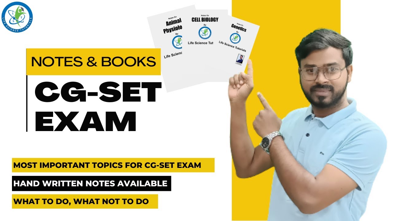 CG SET EXAM | IMPORTANT TOPICS  | BEST BOOK AND NOTES FOR CG-SET | LIFE SCIENCES