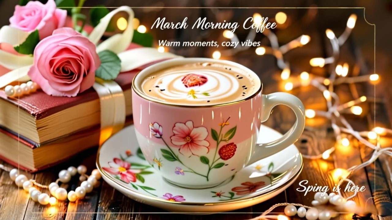 March Morning Coffee Jazz 🌷☕ Soft Spring Bossa Nova & Cozy Café Music for Relax Focus