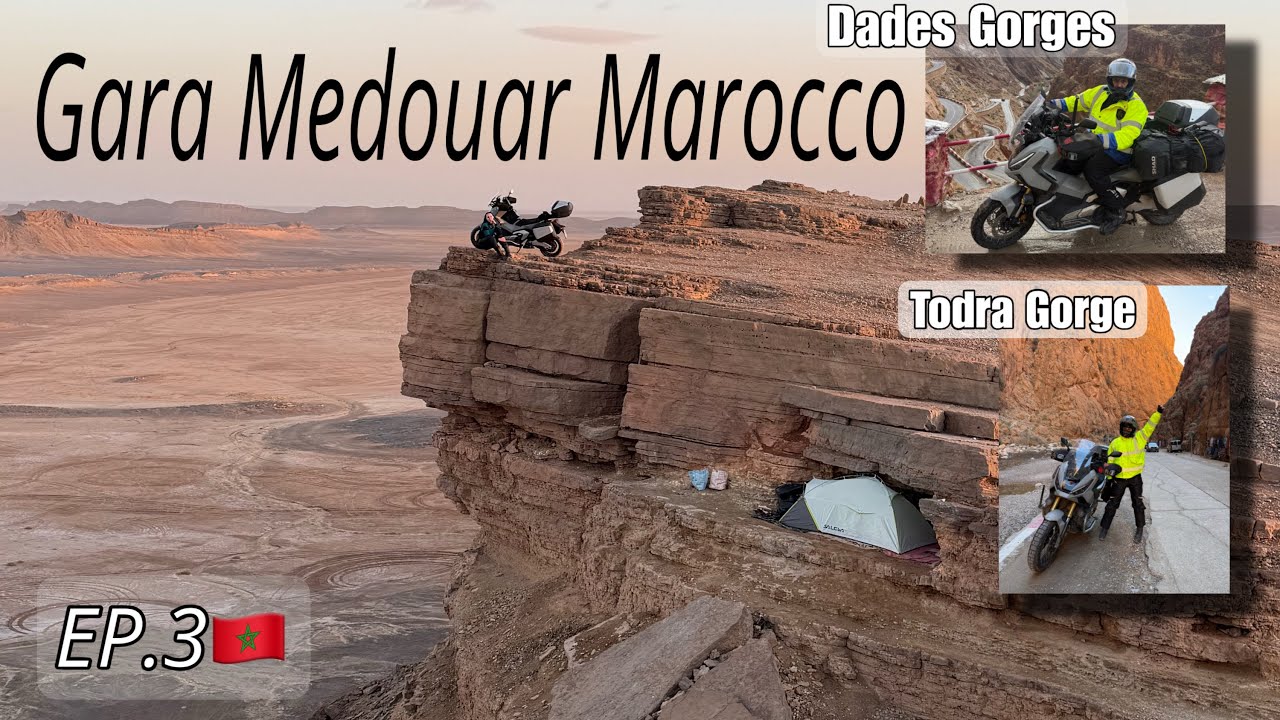 XADV 750 dall'Italia alle Gole di Dades e Todra e wild camp a Gara Medouar EP3🇲🇦