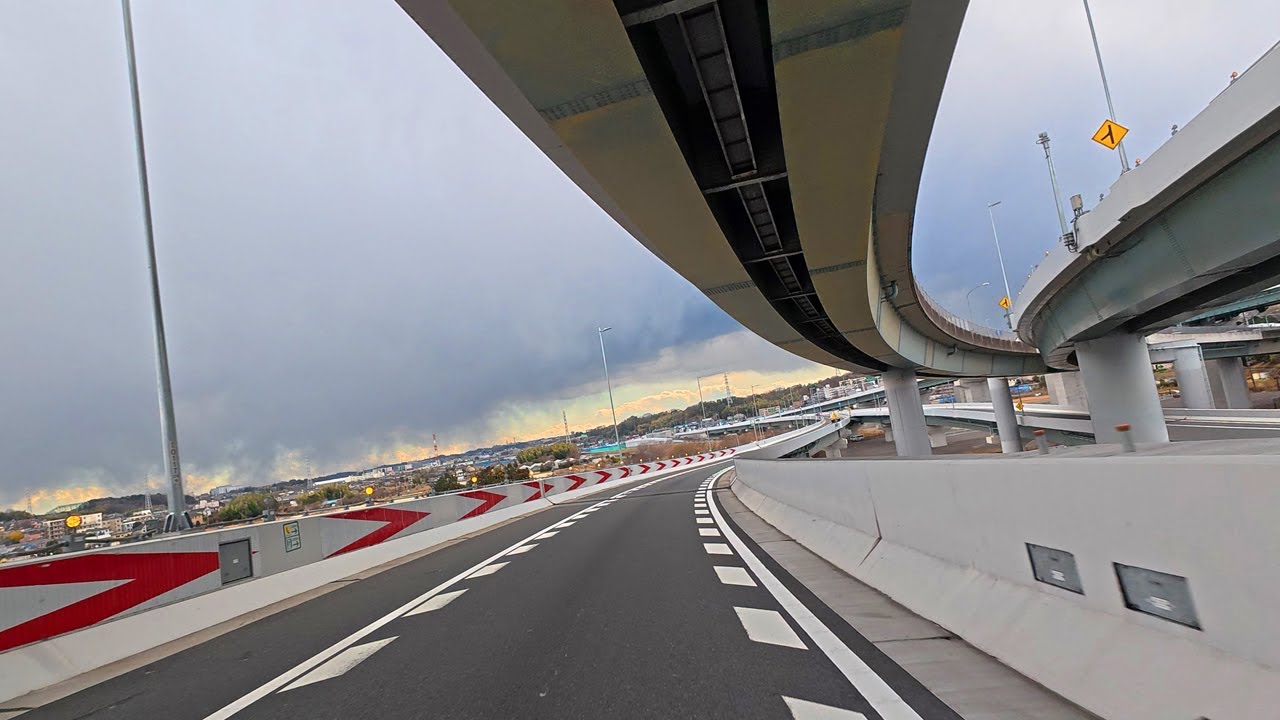 海老名SAから都心を迂回して大井PAまで  東名ー横浜北西線ー横羽線　Driving on the highway from Kanagawa(Ebina SA) to Tokyo(Oi PA)