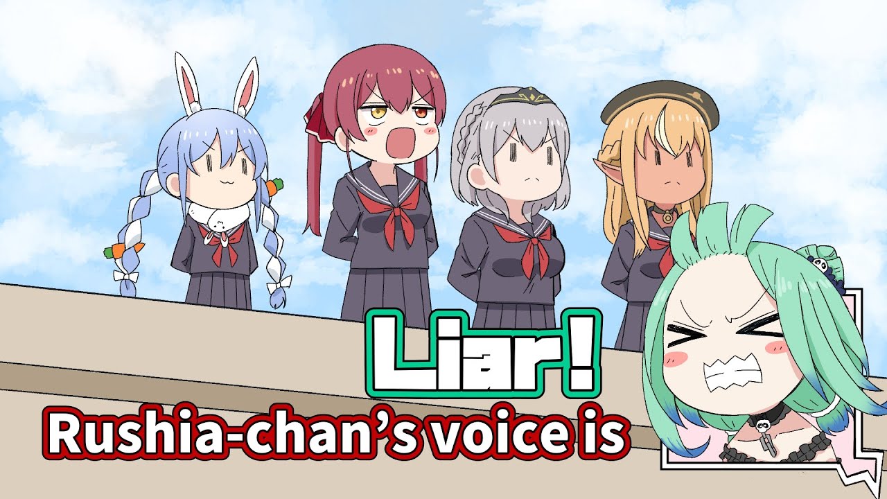 Marine confessing【Animated Hololive/Eng sub】【Rushia/Marin/Pekora/Noel/Flare】