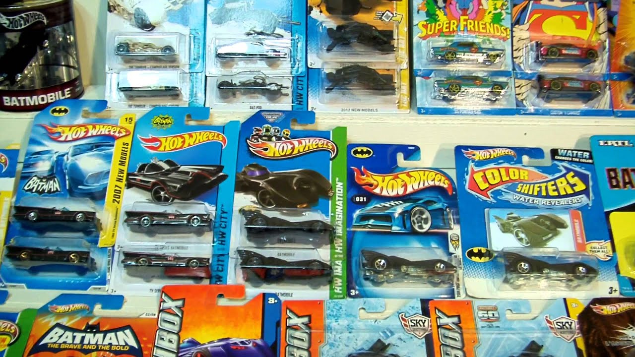 Hot Wheels BATMAN/BATMOBILE car collection 2 year plus update.