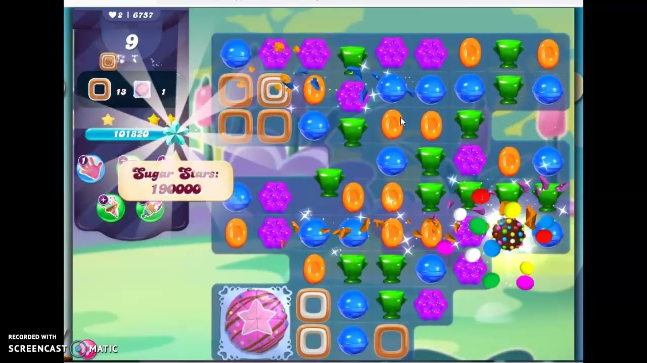 Candy Crush Saga Level 6757 1 Boosters