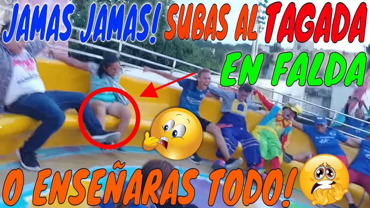 Jamás subas al TAGADA con falda🤣 o se te verá todo!🙈 NO PARARAS DE REIR! Estuvo de INFARTO😱 P  11