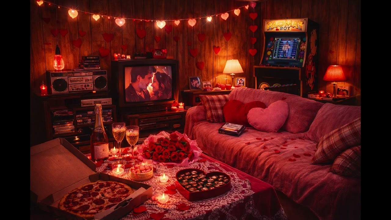 💝 80s Love Songs Instrumental 💘 Cozy Valentine’s Day Romantic Ambience | The Neon Cassette 🌴