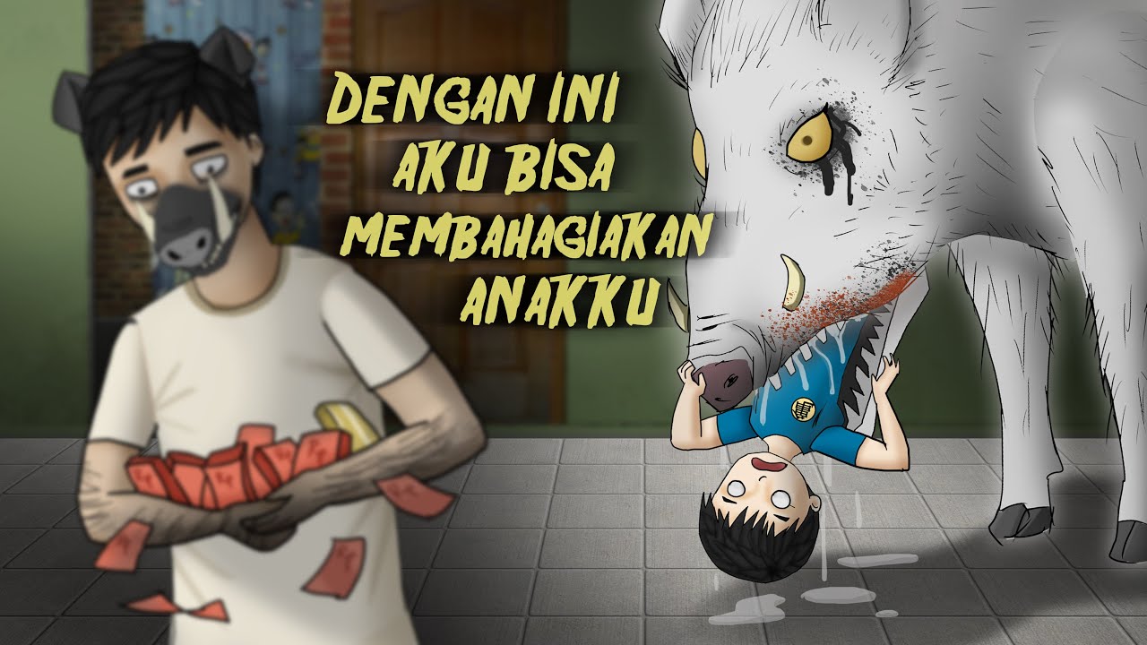 Kisah Babi Ngepet - Kehilangan Anak Demi Uang #HORORMISTERI | Kartun Hantu, Animasi Pesugihan