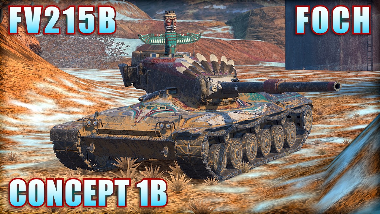 FOCH ● FV215B ● CONCEPT 1B | World of Tanks Blitz Replays