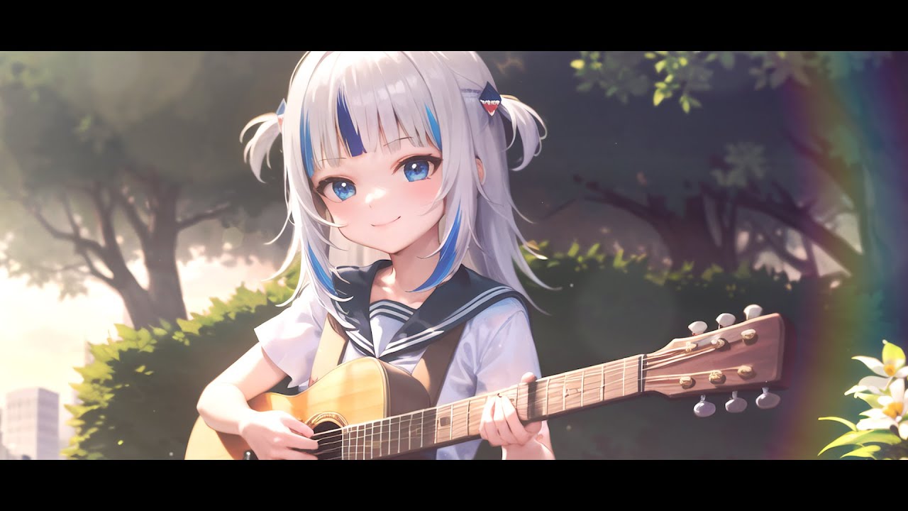 ぎゅっと。/ もさを。Gyutto covered by Gawr Gura (AI)