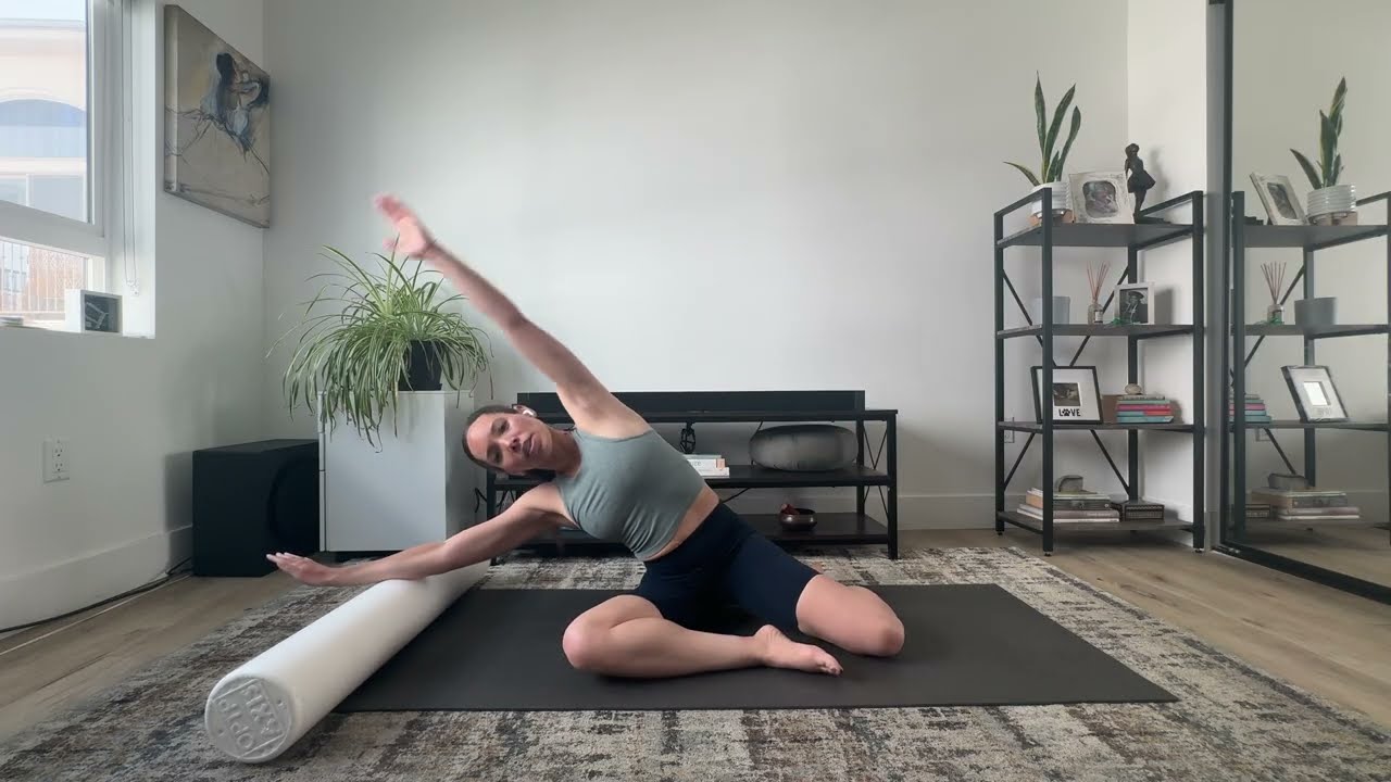 Stabilizing Pilates Mat Foam Roller Flow