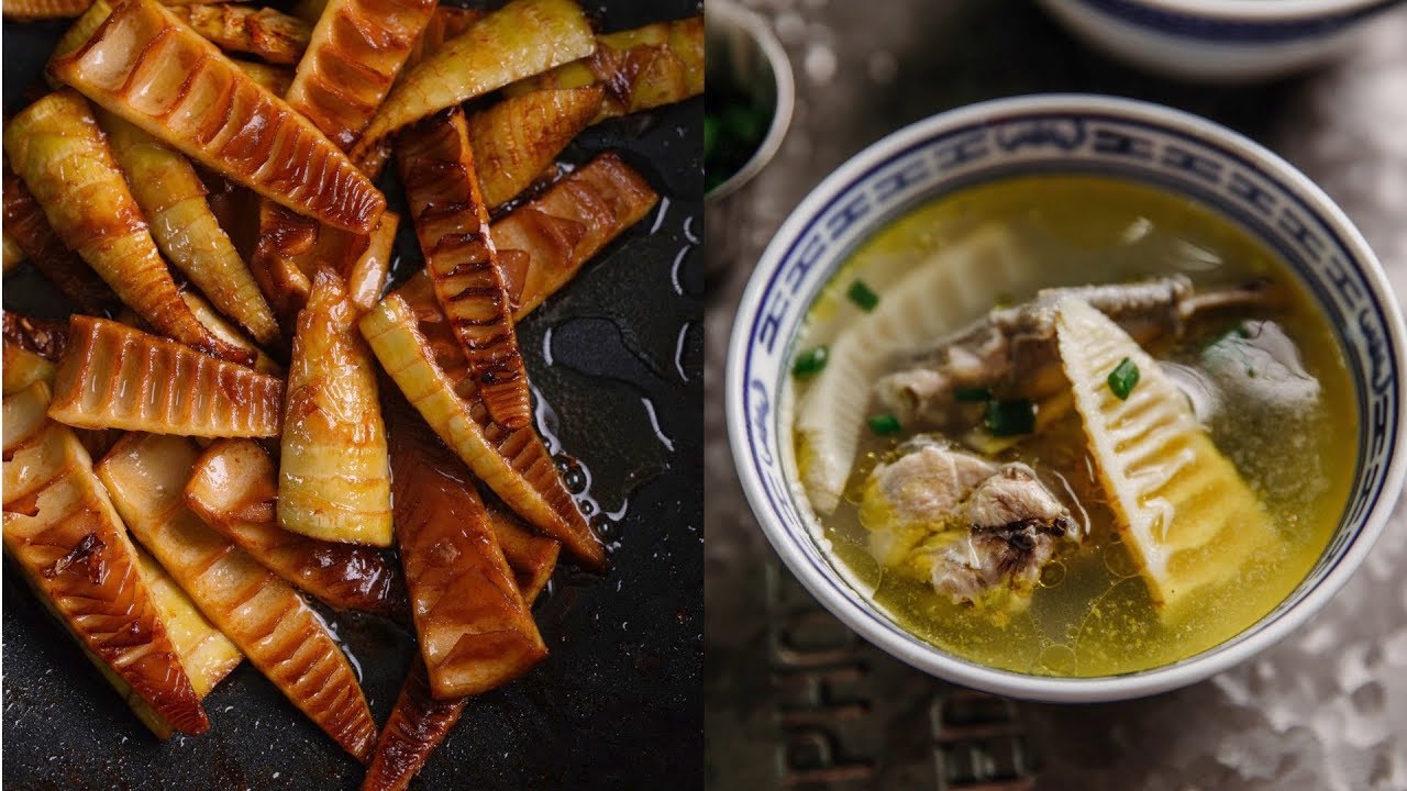 Braised Bamboo Shoots and an Easy Chicken Soup