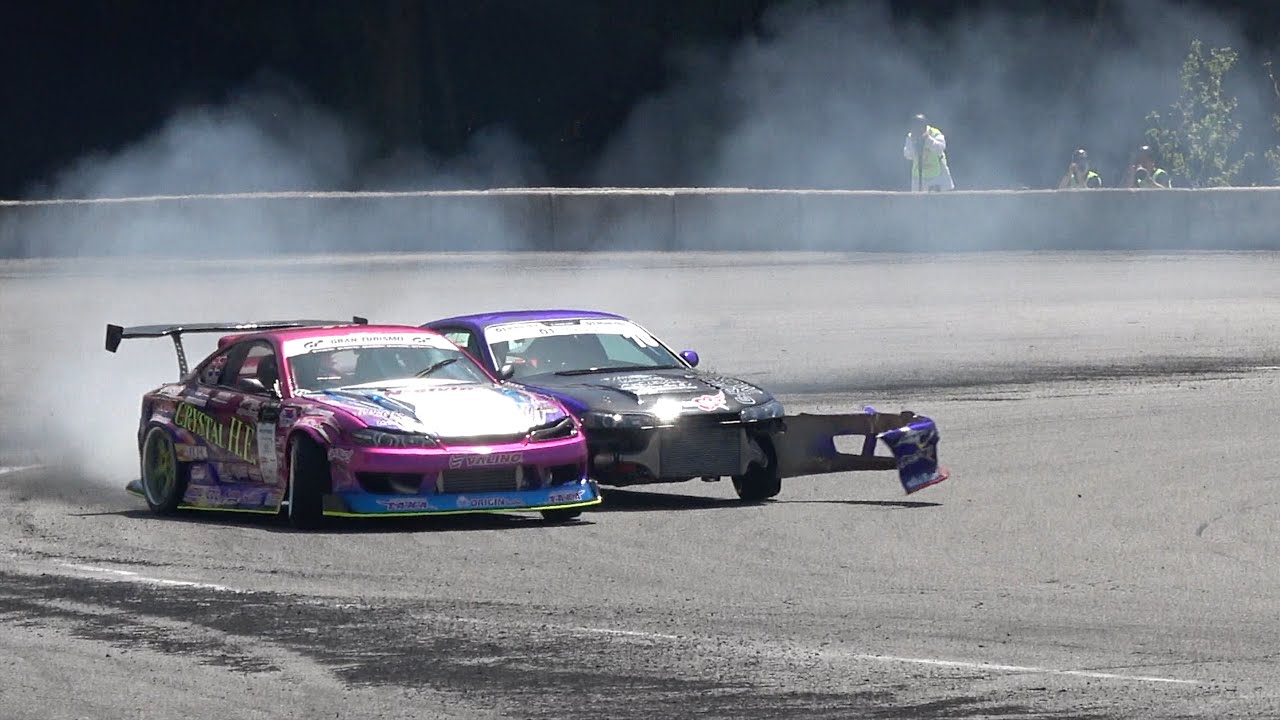 【D1エキシビジョン】D1本番直前 大破壊💥自走不可に😭ドリドレ走2024 DRIFT ドリフト走行 DoriDore 奥伊吹モーターパーク