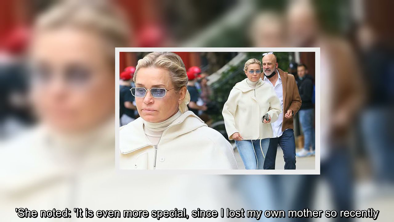 Yolanda Hadid is stylish as ever in cream coat and stiletto boots out in NY with beau Joseph Jingoli