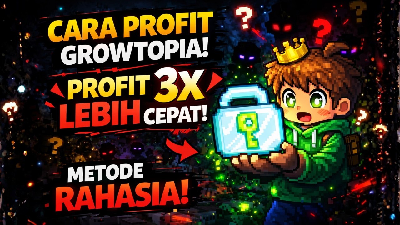 Modal Kecil Jadi Profit 3X?! Cara Pemula Profit di Growtopia! #growtopia #tutorial #games