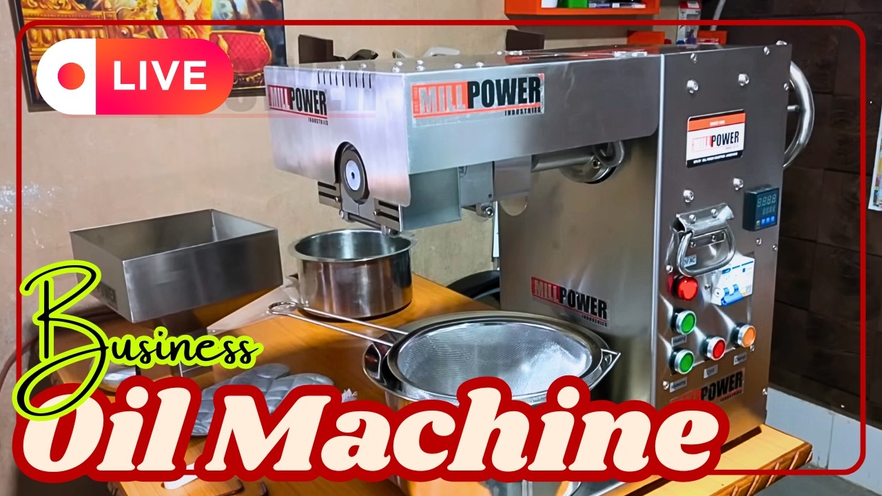 Small Business Oil Expeller Machine : +91 74359 96774 : OE2000 - Oil Press Machine 20kg Hr