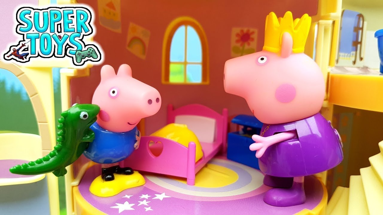 PEPPA PIG GEORGE BEN E HOLLY - Peppa Pig e George trovano il magico castello di Holly ed entrano!