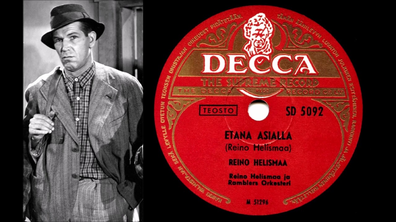 ETANA ASIALLA, Reino Helismaa ja Ramblers-orkesteri levyttivät 12.9.1949