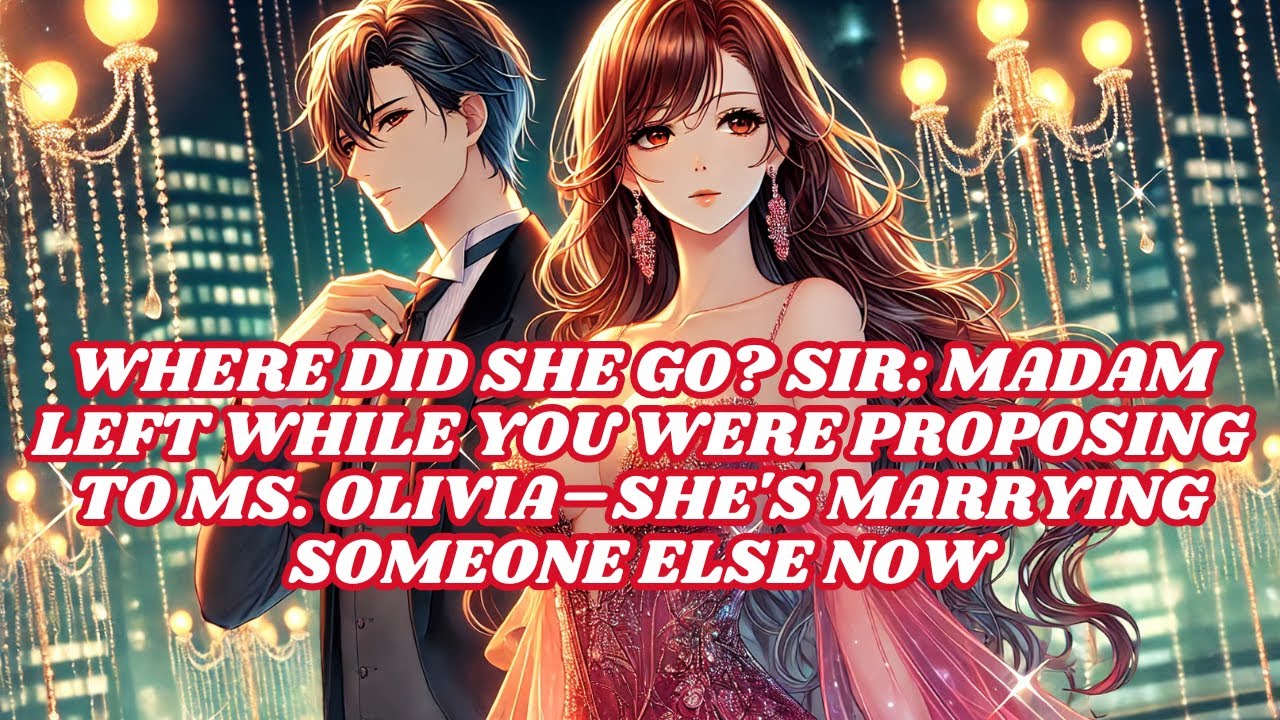 WHERE DID SHE GO? SIR: MADAM LEFT WHILE YOU WERE PROPOSING TO MS. OLIVIA–SHE'S MARRYING SOMEONE ELSE