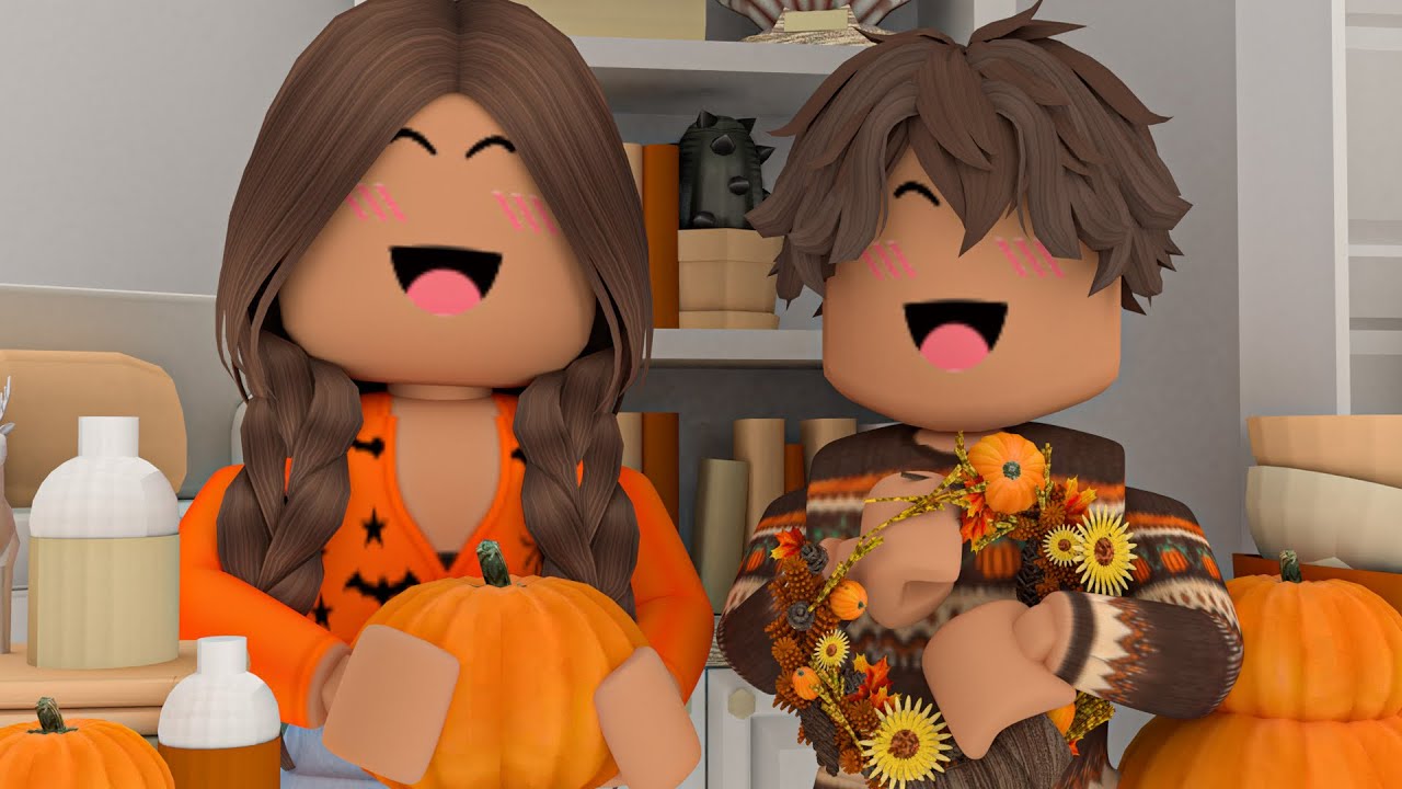Decorating our House for HALLOWEEN ! | Roblox Bloxburg Family Roleplay w/voices