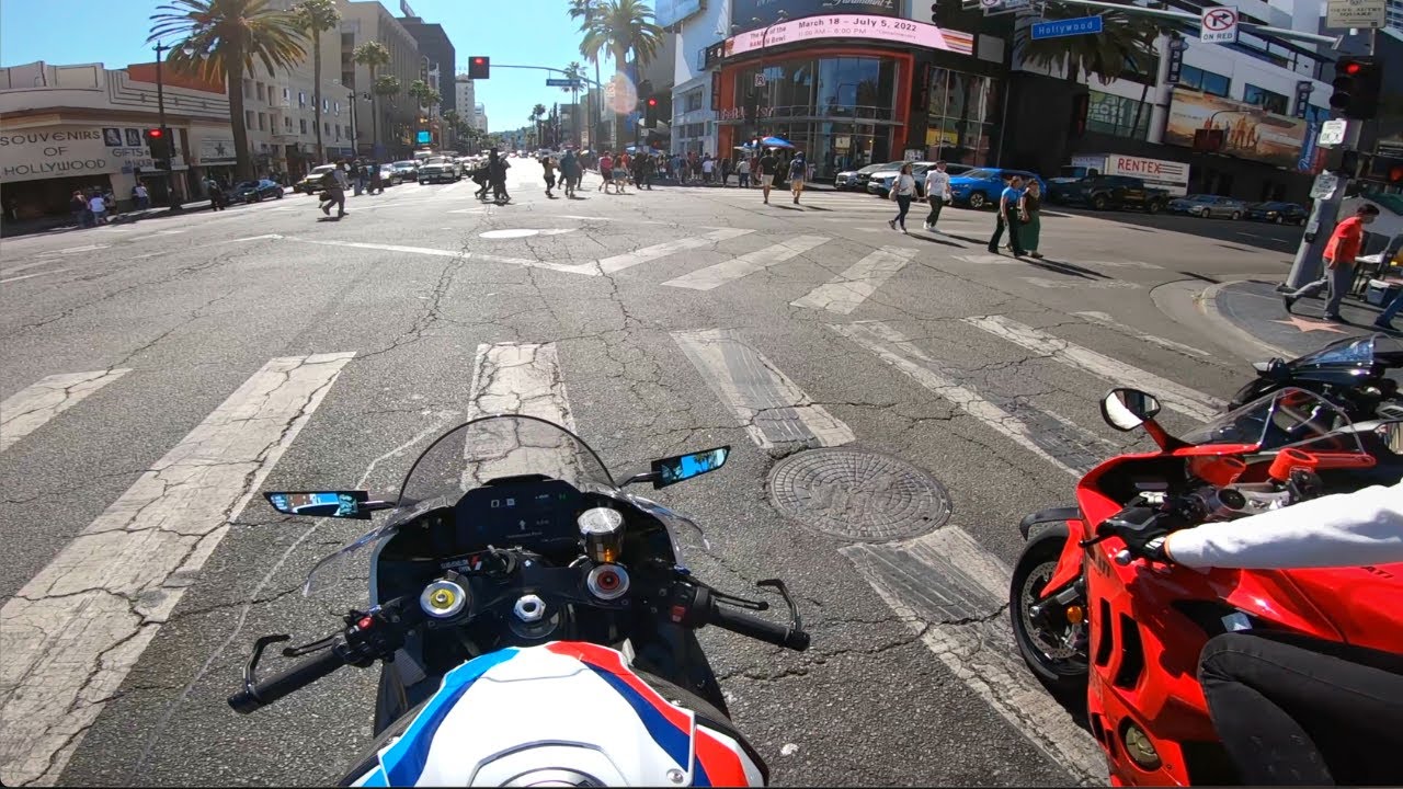 Riding My Superbike Through Hollywood