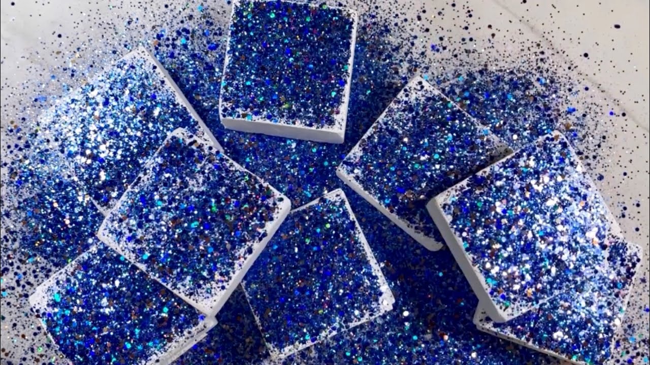 Flaky, Crunchy PJ Blocks | Gym Chalk ASMR | So Satisfying 🩵😋