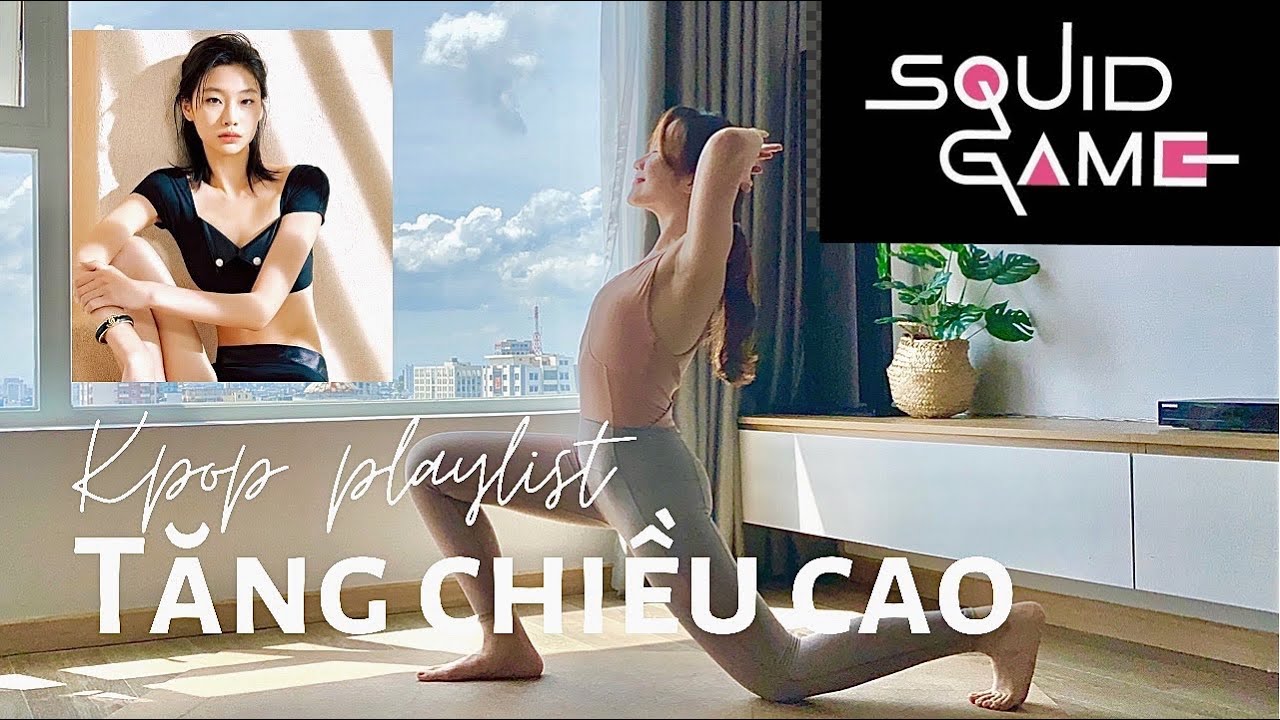 SQUID GAME inspired - bài tập dáng người SLIMBODY cao thon & đón năng lượng ☀️ ft Kpop playlist 🎵