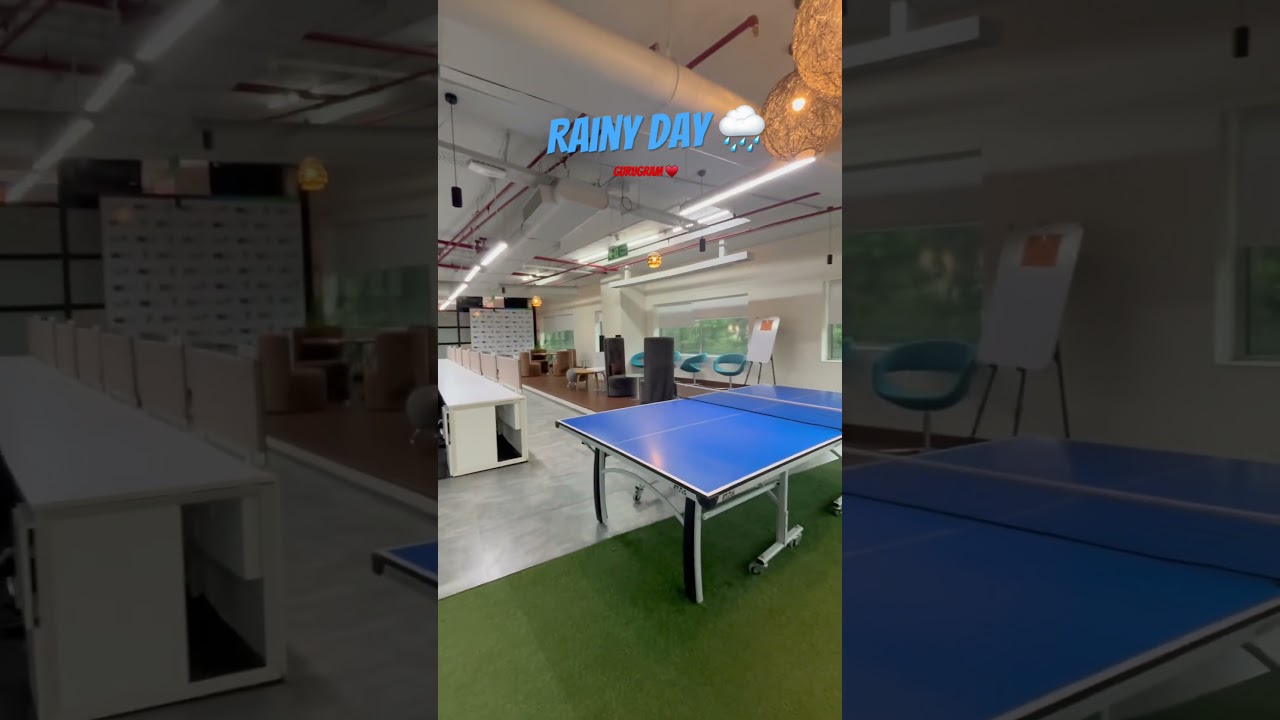 Rainy day at work 🌧️💼 