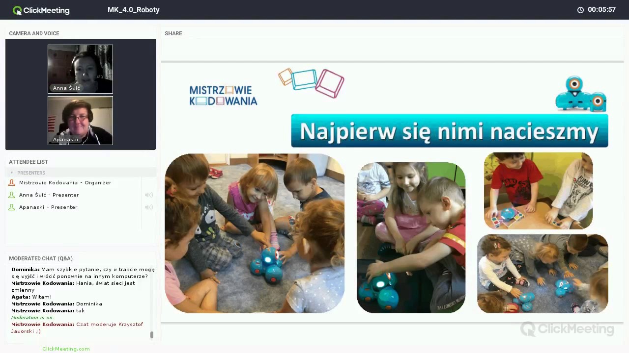 Roboty Dash i Dot - Webinar