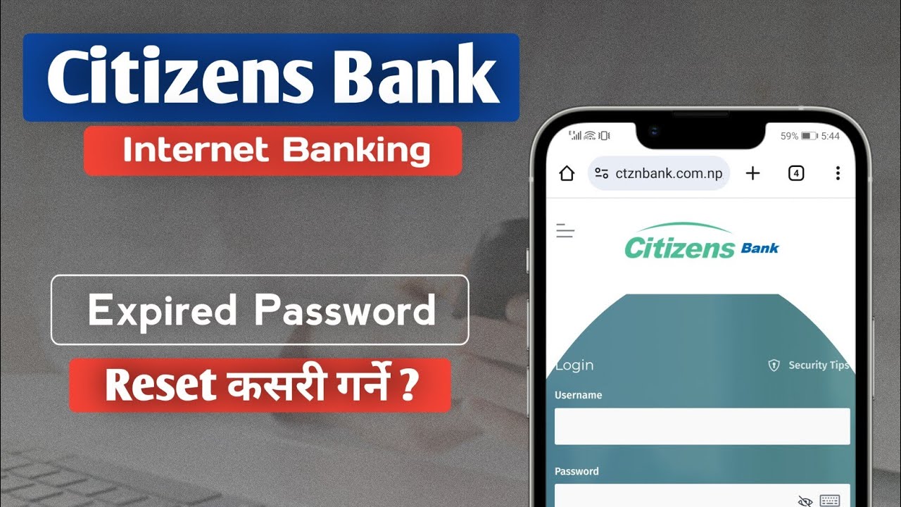 How to Reset Internet Banking Password | Citizens Bank