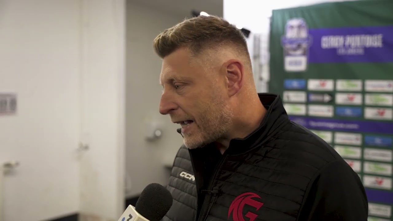 Kévin Bergin, coach des Gothiques d'Amiens, après la défaite face à Cergy-Pontoise. 13 sept. 2025