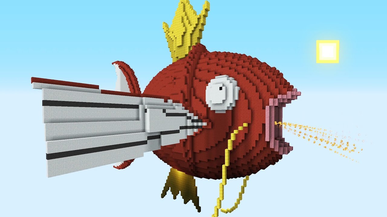 Minecraft vs Pokemon Go  | GIGA MAGIKARP!!
