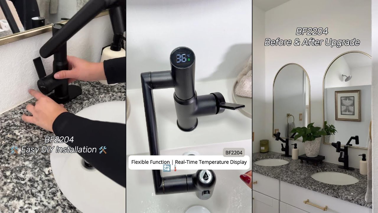 Minimalist Aesthetics and Practical Functionality, Lefton Innovative Smart Faucet BF2204.
