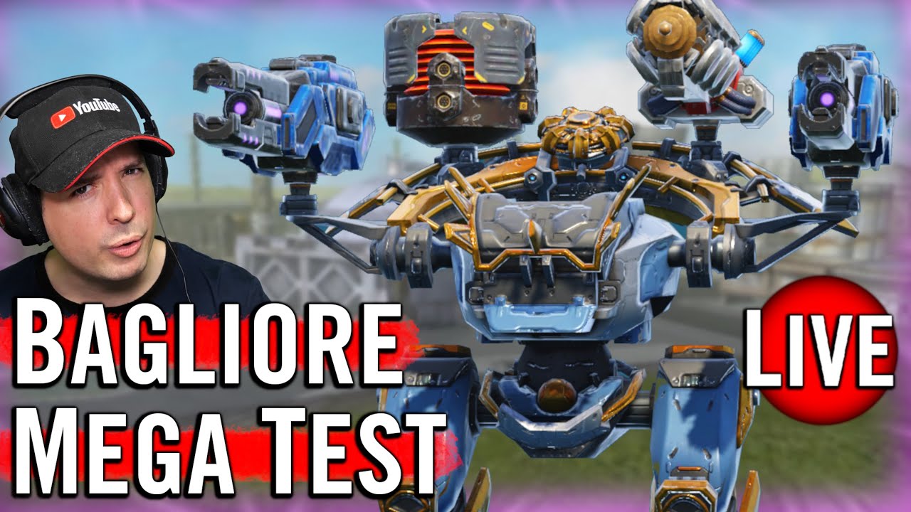 New BAGLIORE Robot MEGA TEST - War Robots 10.2 Live Gameplay WR