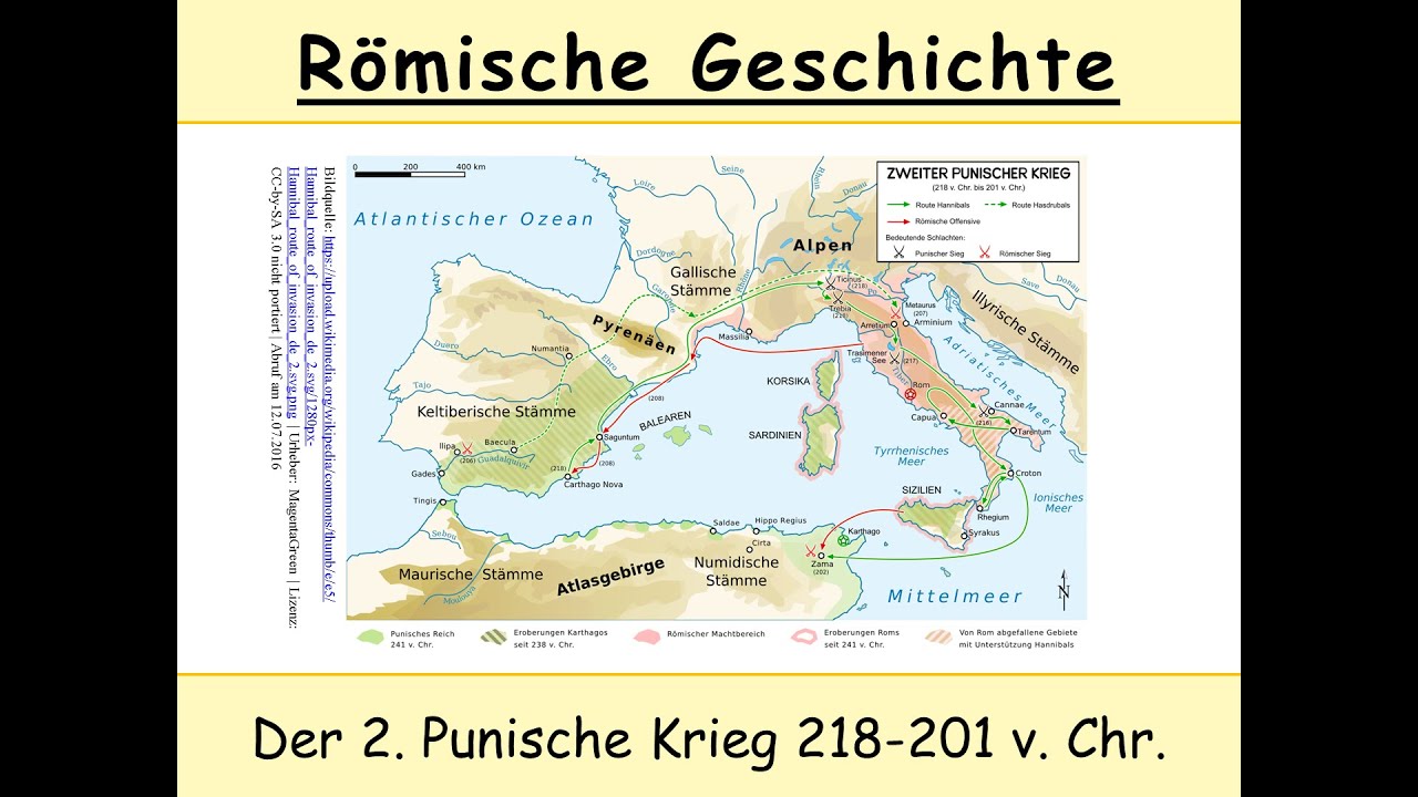 Zweiter Punischer Krieg 218-201 (Hannibal | Schlacht von Cannae) 1/3