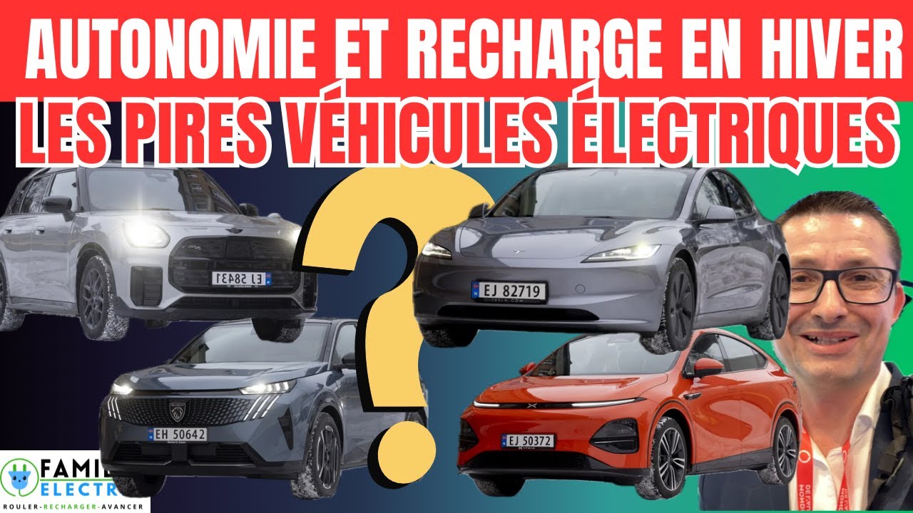 Quel véhicule électrique éviter l'hiver ? TESLA, XPENG, PEUGEOT ?🥶