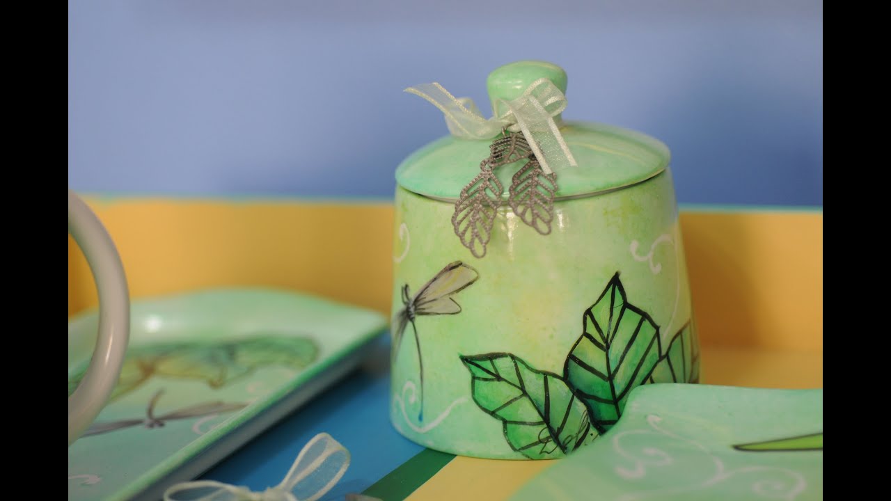 Como pintar tazas y platos de porcelana - Delia di Giorgio