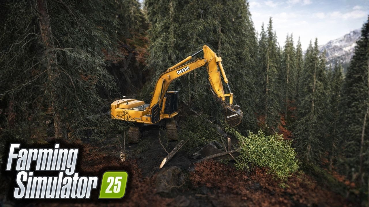 Side Hilling - Road Building Logging Road | Farming Simulator 25