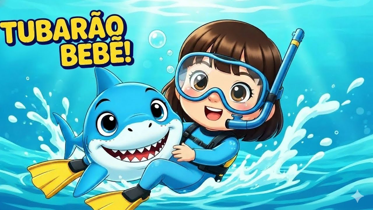 CUIDADO! É O TUBARÃO BEBÊ 😱🦈 | Música Infantil