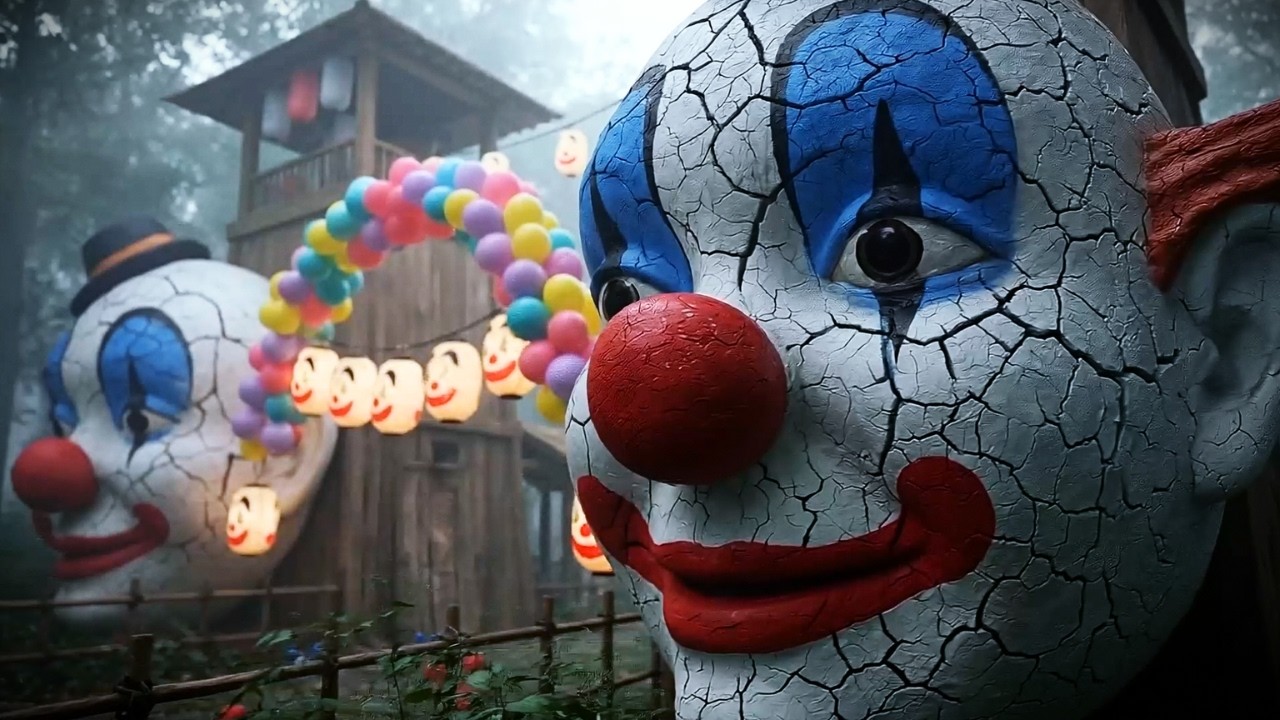 🤡🎈 Где реальность дала сбой: заброшенная деревня клоунов