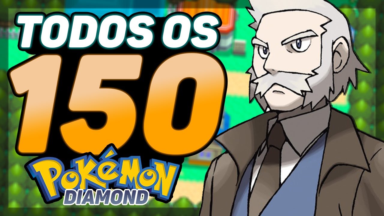 EU COMPLETEI A POKÉDEX NO POKEMON DIAMOND !!