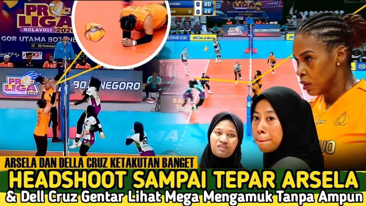 BRUTAL BANGET! Mega Hancurkan Pertahanan, Arsela & Dell Cruz Jadi Korban 