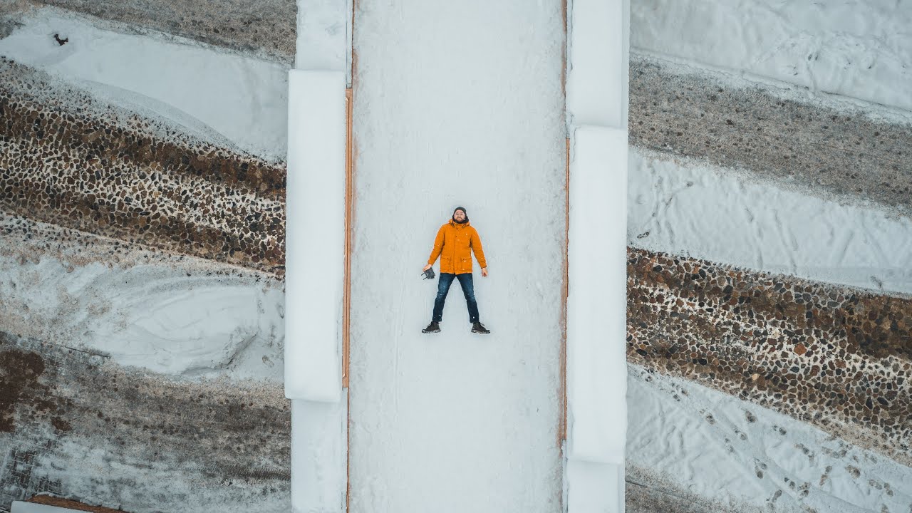 4K Aerial Views of Tartu in the Winter