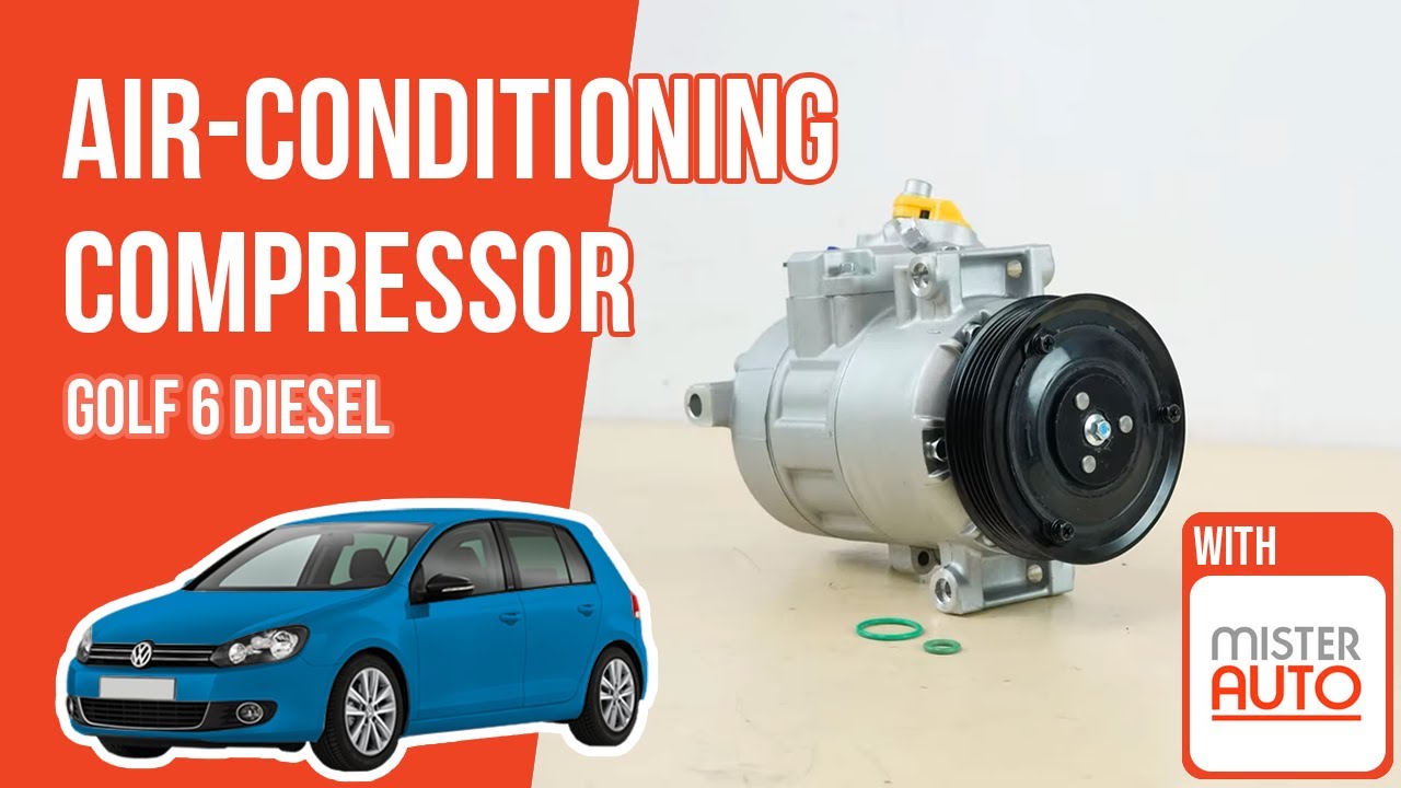 How to replace the air-conditioning compressor Golf mk6 1.6 TDI ❄️