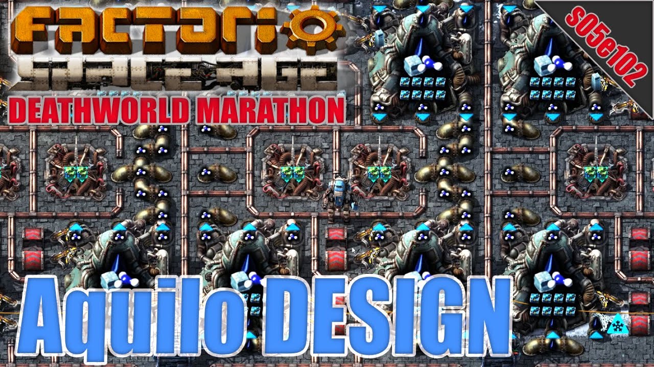 POZOR Aquilo architekti - nezapomeňte na teplo | S05E102 | Factorio: Space Age - Maraton světa smrti