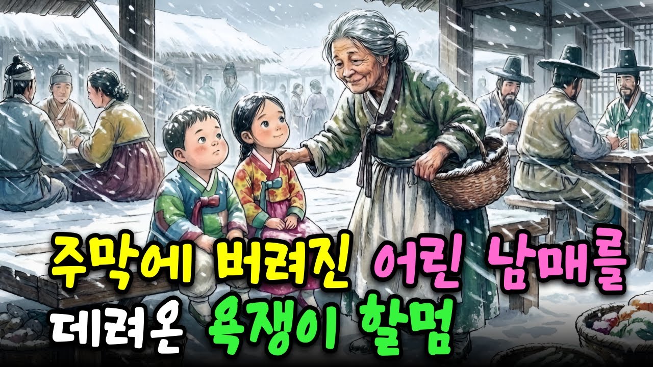 [야담] 어린 남매를 양반집 자제로 되돌려 놓은, 세상에서 가장 거칠고 따뜻한 할멈의 손길 | 옛날이야기 | 오디오북 | 수면동화 | 전설 | 민담 | 사연