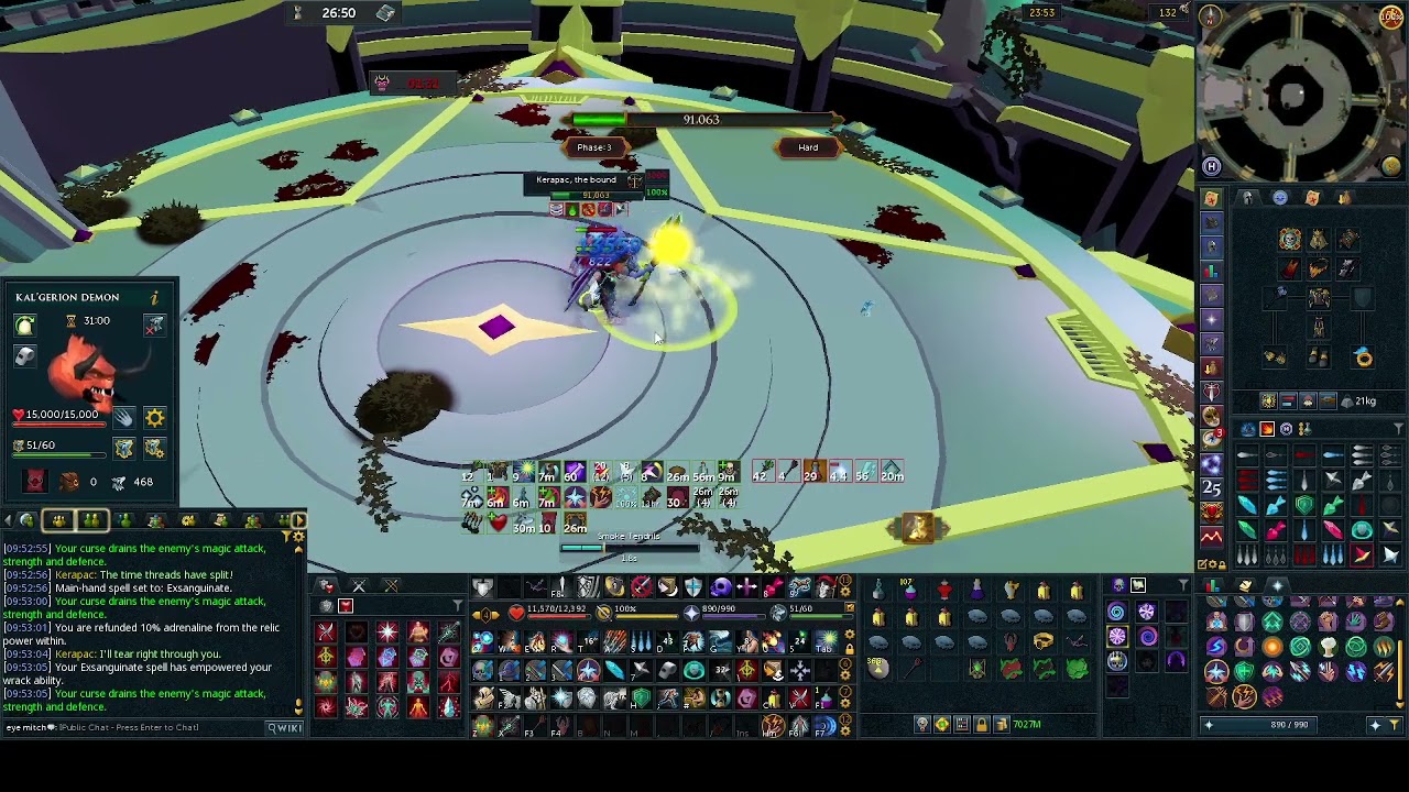 2:30.6 Kerapac master timer - Mage camp