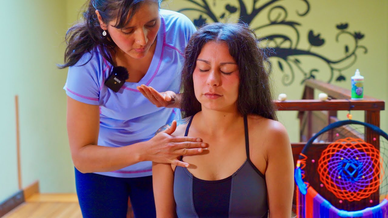 A soft-spoken ASMR massage (whispering) & energy cleansing with Esperanza