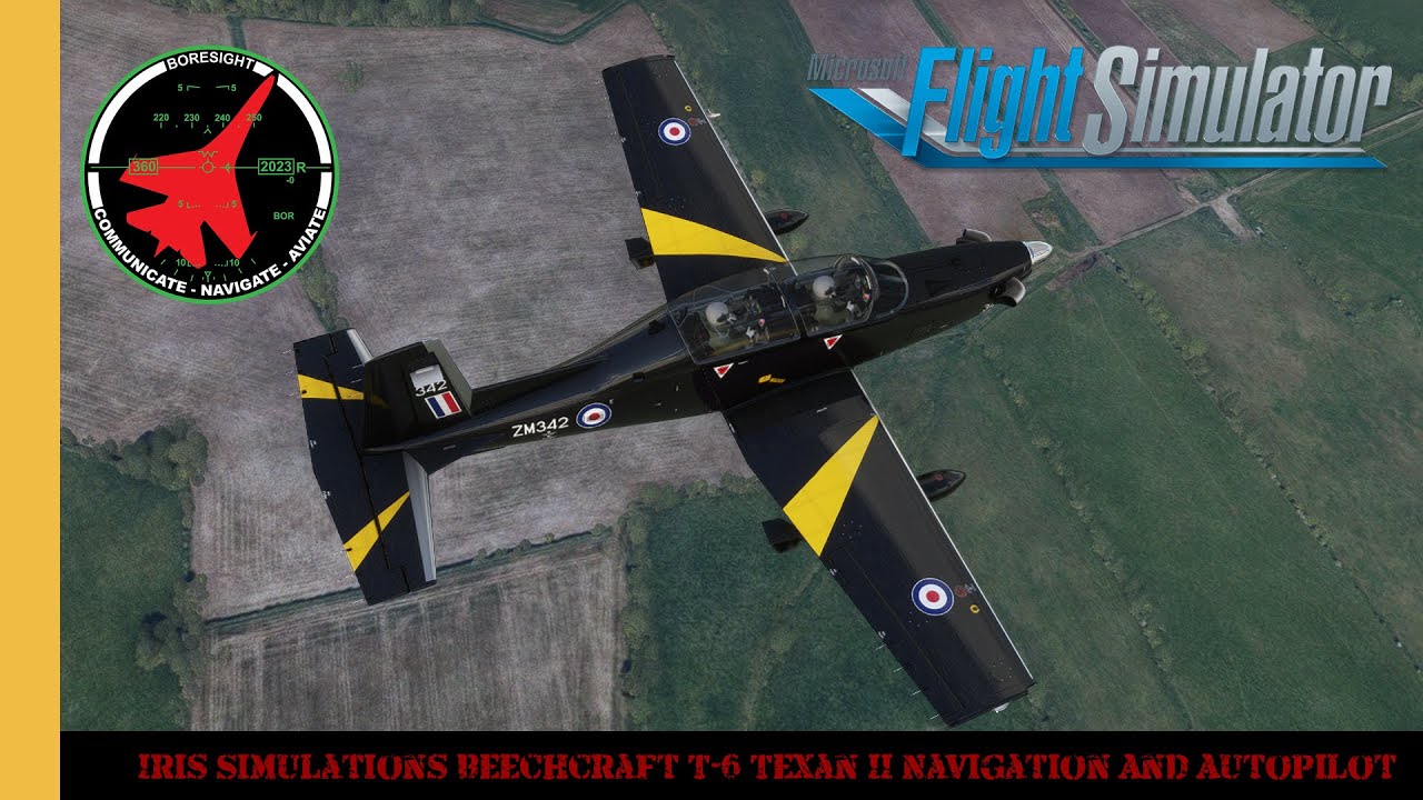 Iris Simulations Beechcraft T-6 Texan II Navigation And Autopilot Demo | MSFS | FS2020