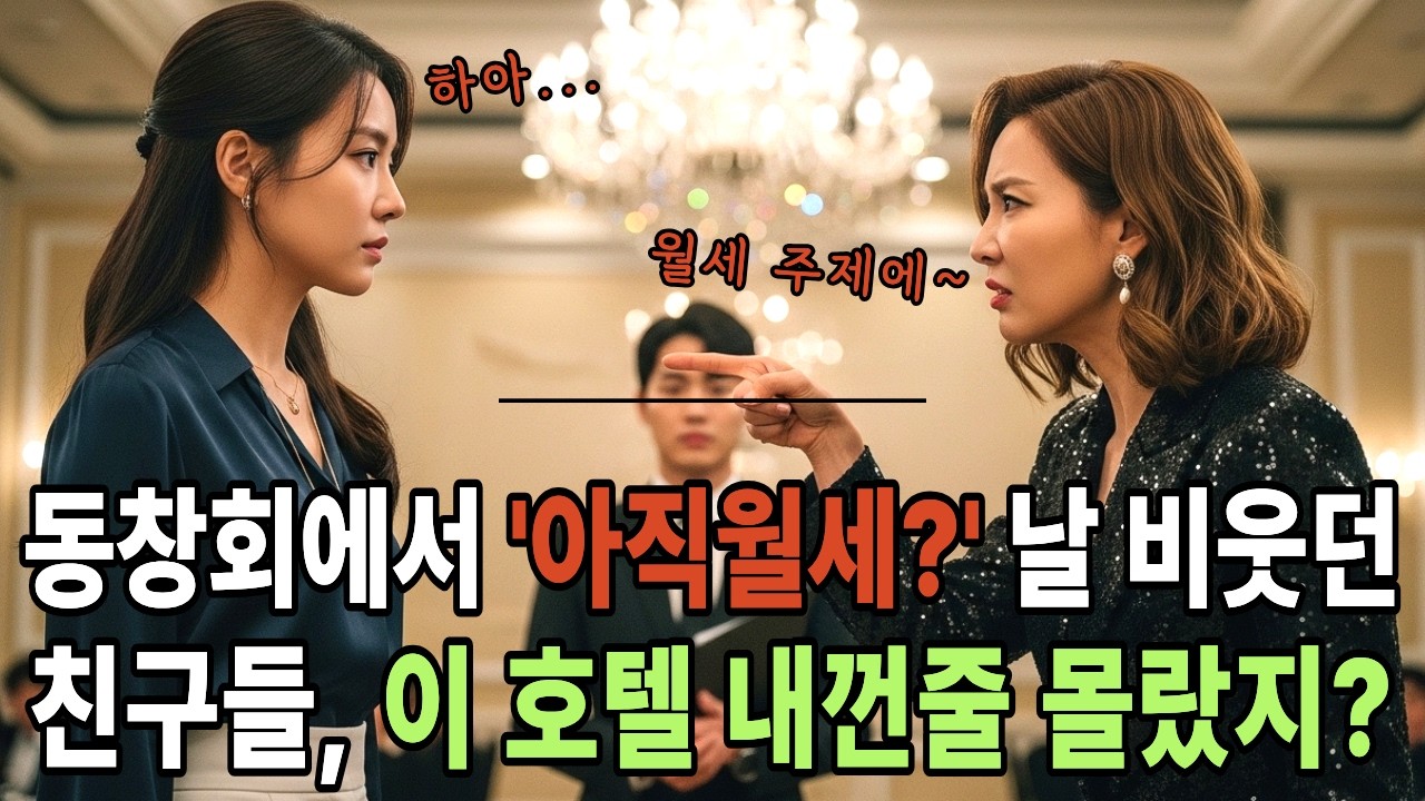 동창회에서 “아직 월세?”라 날 비웃던 비웃던 친구들, 이 호텔 대표가 나인줄 꿈에도 몰랐겠지?